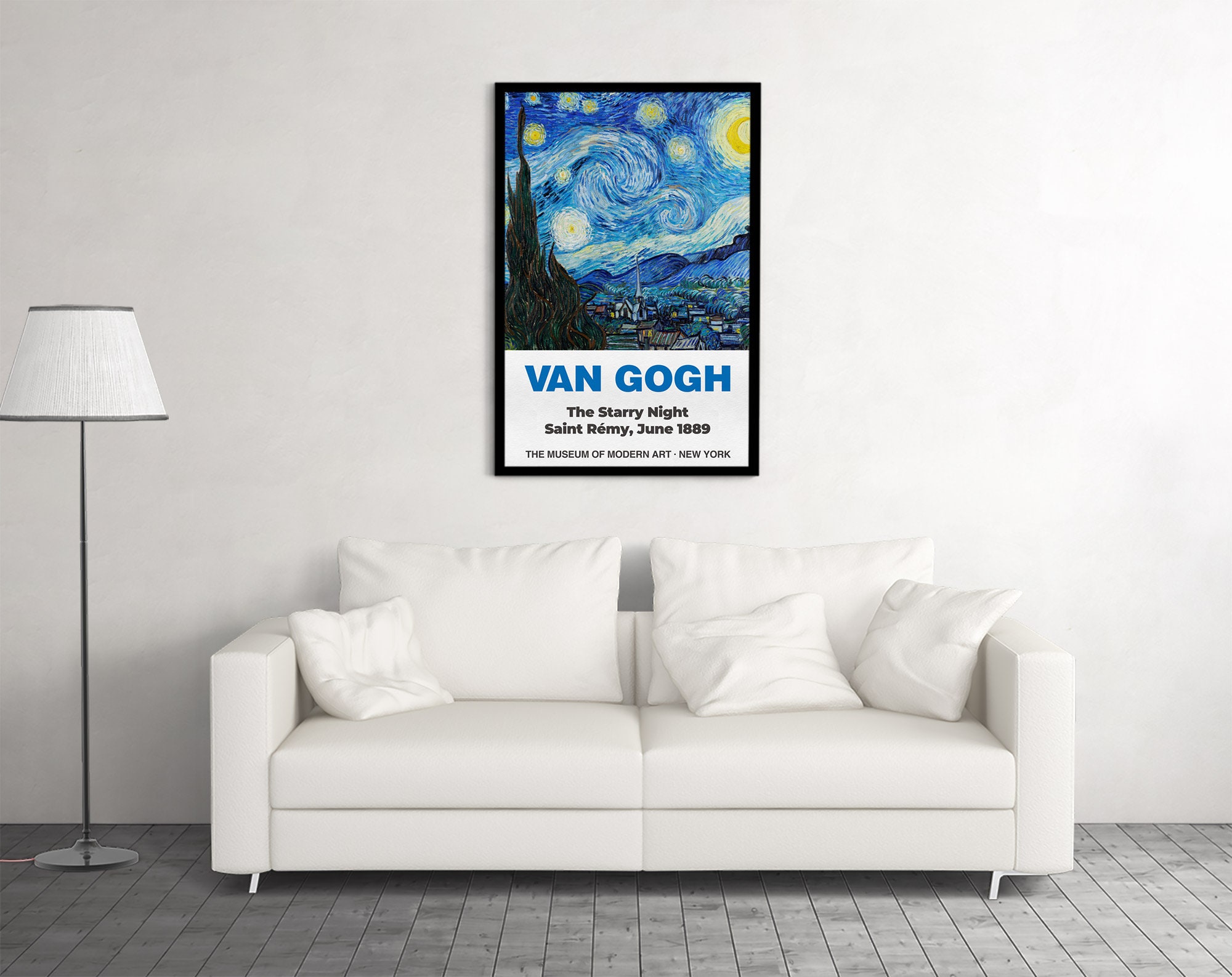 Van Gogh Exhibition Poster, Vincent Van Gogh the Starry Night Saint ...