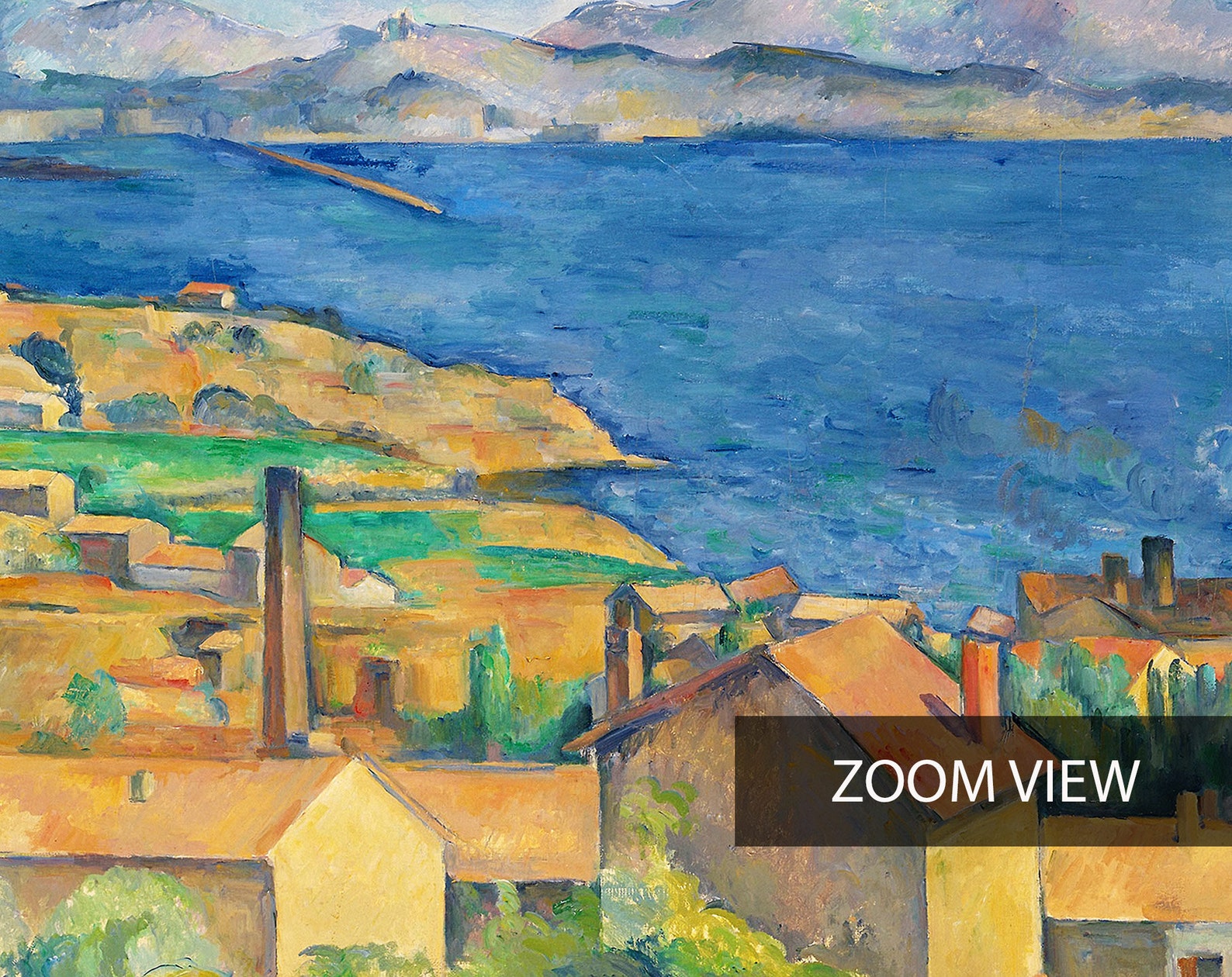 Cezanne Poster, Paul Cezanne Print, the Bay of Marseille, Impressionist ...
