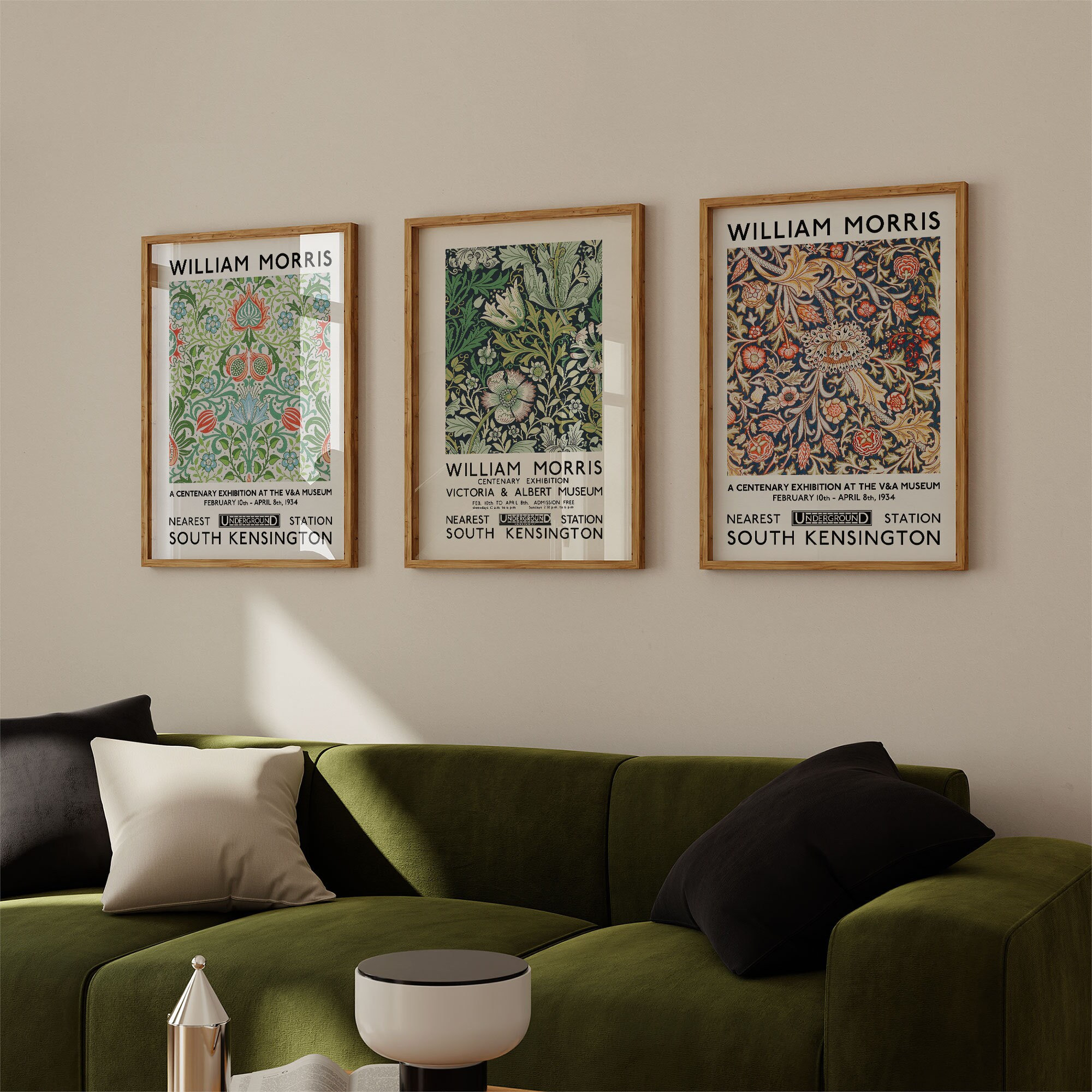William Morris Print Set Gallery Wall, Exhibition Posters, Arts and ...