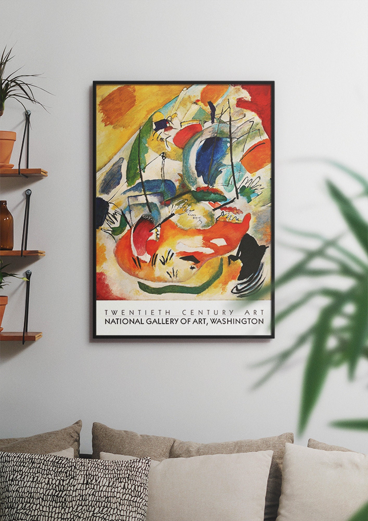 Kandinsky Modern Art Exhibition Poster Print Mid Century pic