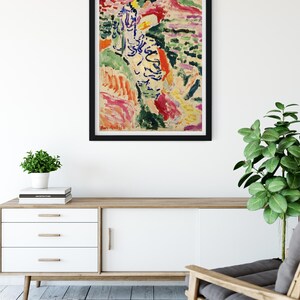 Matisse konsttryck, Kvinna vid vattnet, Museumsaffisch, Matisse La Japonaise i Collioure, Heminredning, Väggkonst bild 6