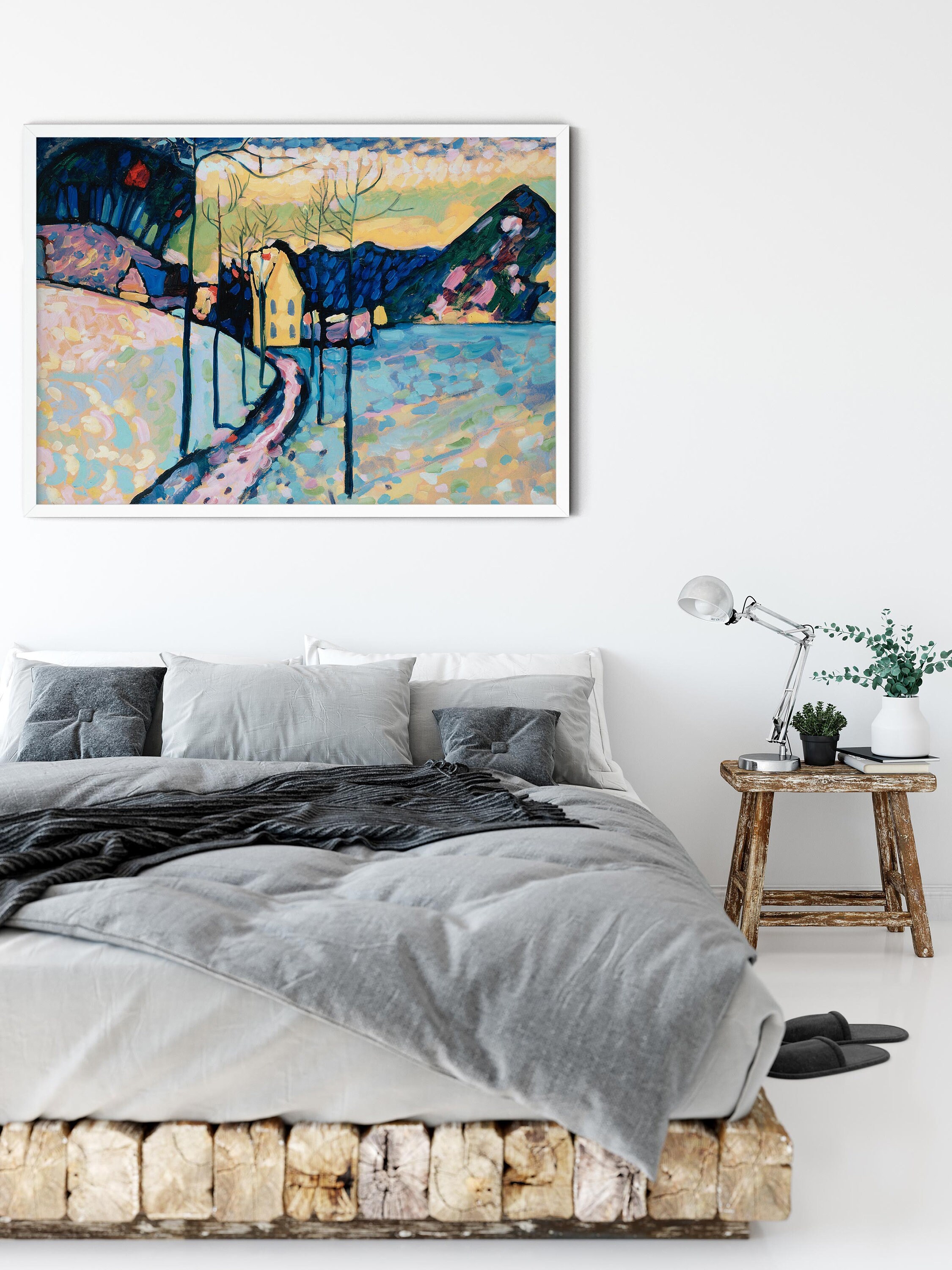 Kandinsky Poster Printed Contemporary Painting Abstract Winter - Etsy UK