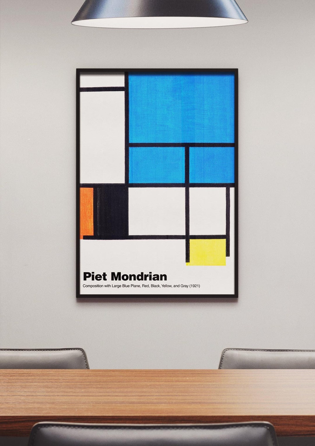 DOPAPRINT Piet Mondrian Poster - Dutch Abstract Wall Art as Piet