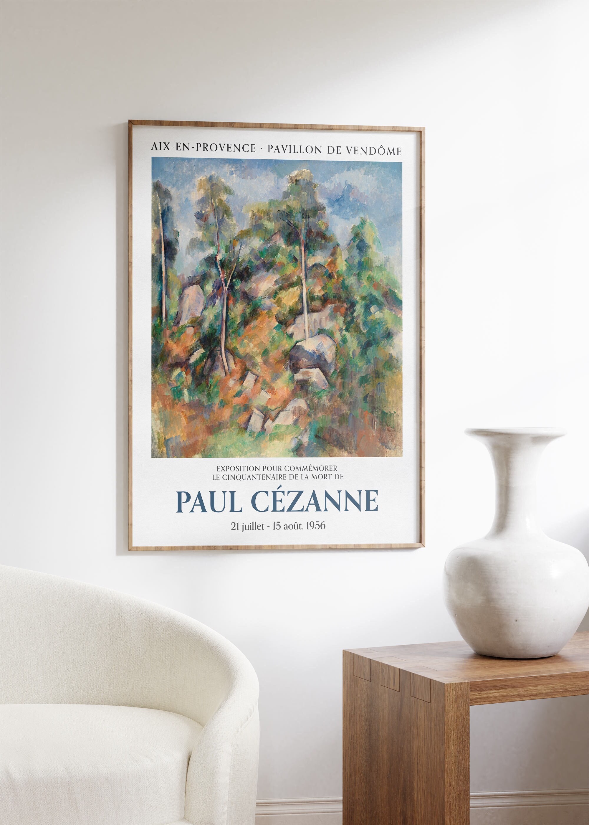 Cezanne Art Print, Exhibition Poster by Paul Cezanne, Impressionist ...