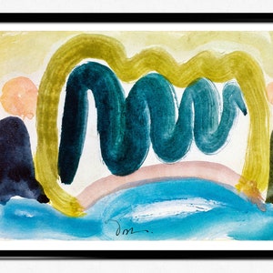 Arthur Dove Art Print, Pond in Sunlight, Art Poster, Modern Art, Abstract Landscape Painting, Sea and Boats, Home Decor, Wall Art, No Text
