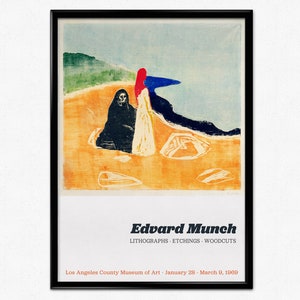 Edvard Munch Exhibition Poster, Two Women on the Shore, Symbolism, Munch Poster, Museum Print, Home Decor, Wall Art