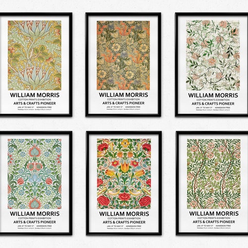 William Morris Exhibition Poster Morris Fruit Pattern Print Etsy