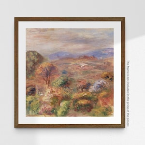 Vintage Landscape Painting, Art Print, Square Poster, Renoir Paysage, French Landscape, Wall Art, Home Decor, Gift Idea