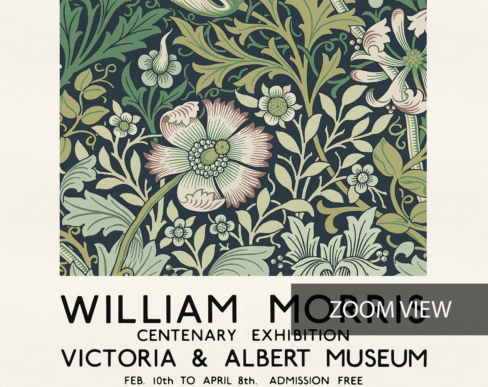 William Morris Print Set, Set of 3 Art Nouveau Prints, Exhibition ...