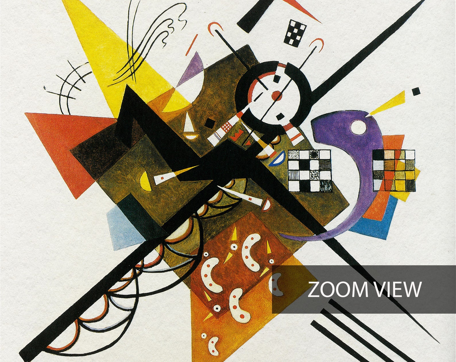 Kandinsky Exhibition Poster on White Kunsthaus Zurich 1984 Etsy UK