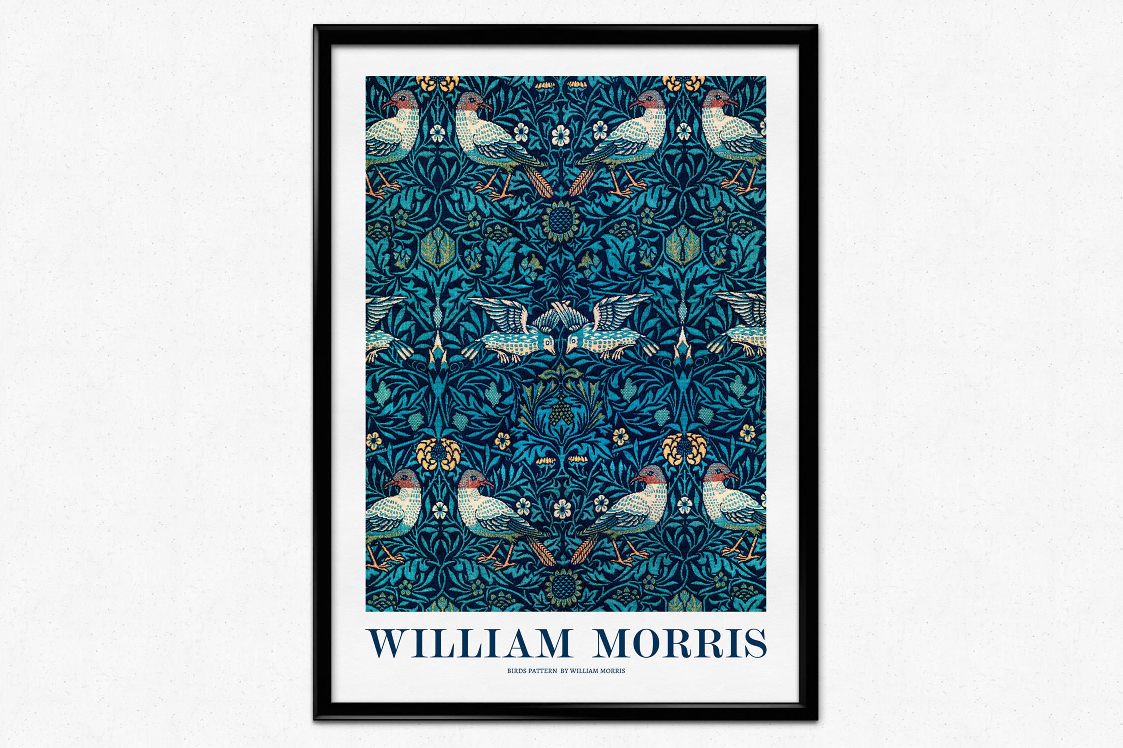 William Morris Birds Print Art Nouveau Exhibition Poster Etsy Canada
