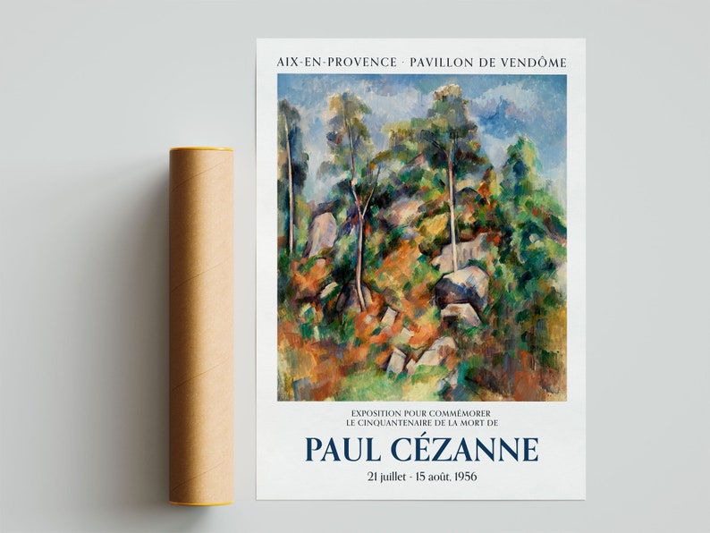 Cezanne Art Print Exhibition Poster by Paul Cezanne - Etsy