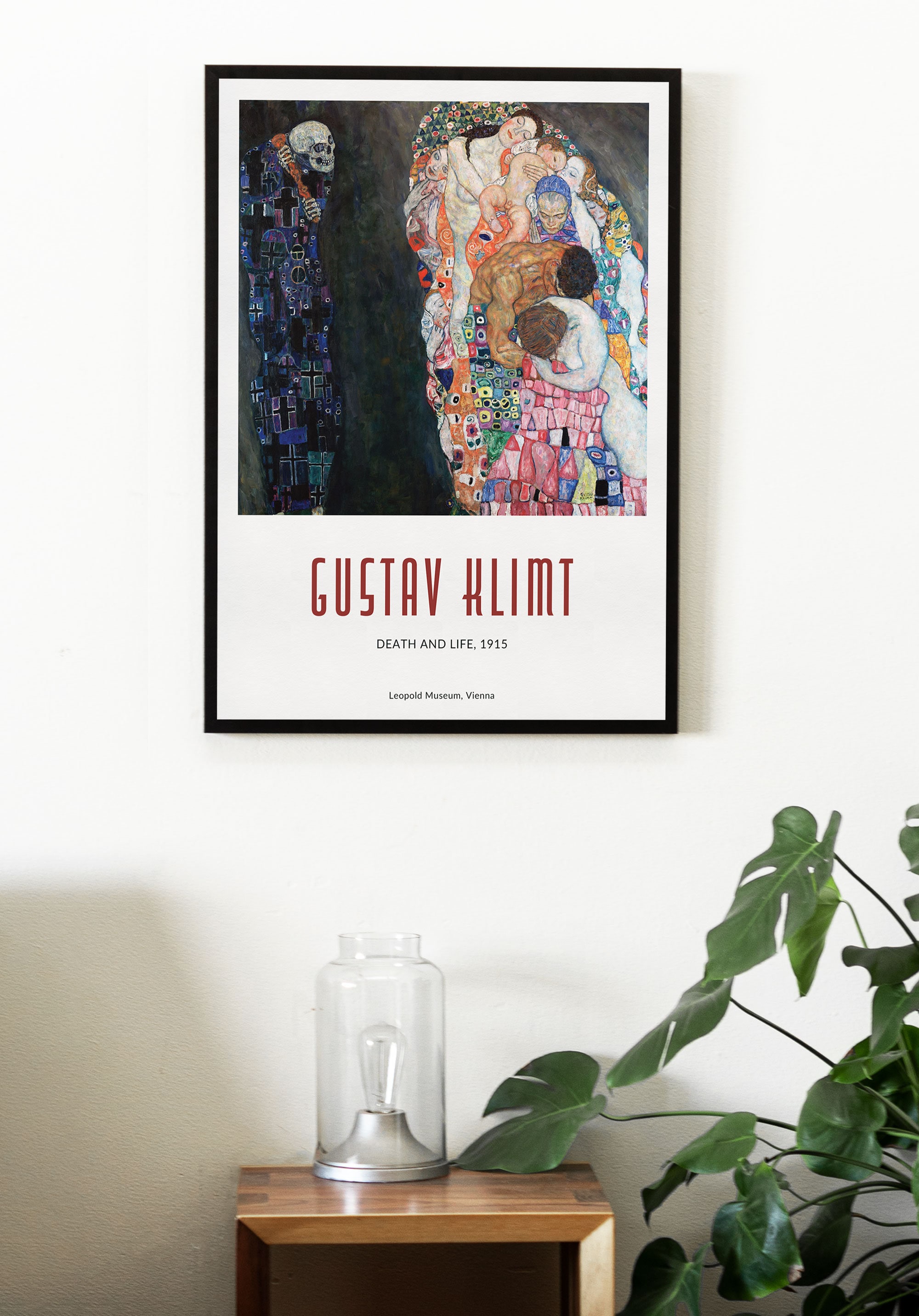 Gustav Klimt Poster Klimt Art Print Death and Life - Etsy UK