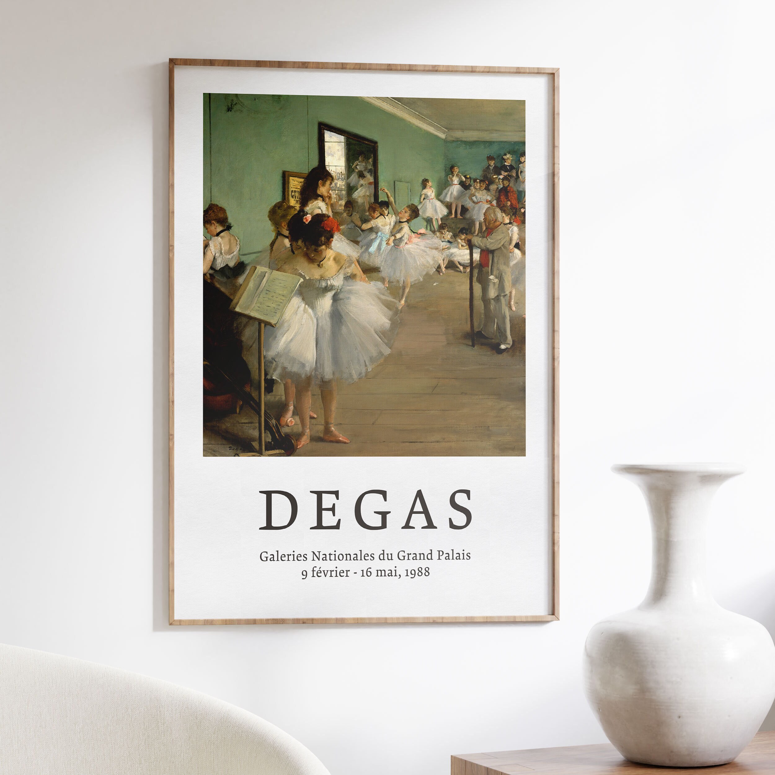 Degas Exhibition Poster: the Dance Class Print, Museum Quality