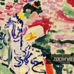 Matisse konsttryck, Kvinna vid vattnet, Museumsaffisch, Matisse La Japonaise i Collioure, Heminredning, Väggkonst bild 3