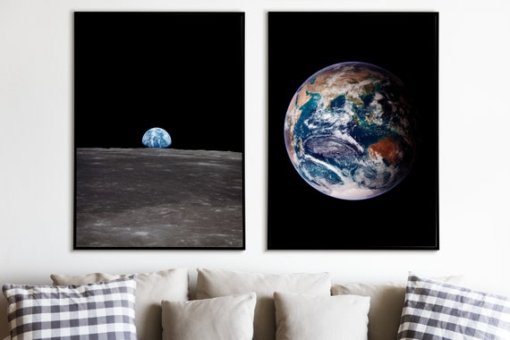 コレクションポスター　地球　印刷物　アートポスター Amazon.co.jp: 天文学のポスター地球の惑星の有名な絵画 ポスター 印刷