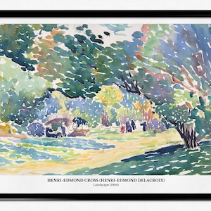 Tableau Déco "La Route Sur La Côte" D'Henri Edmond Cross - Impression 60x90 Cm, Toile, Décoration Salon
