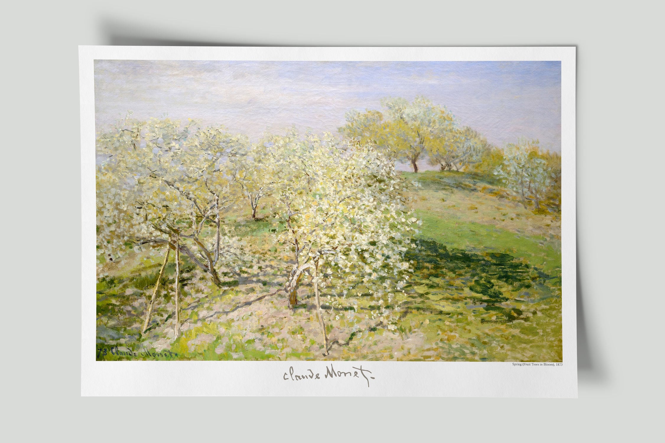 Claude Monet Print, Monet Spring Painting, Spring Trees in Bloom ...