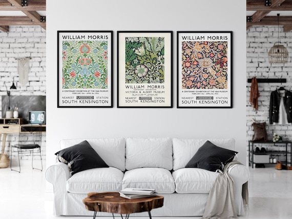 William Morris Print Set Gallery Wall Exhibition Posters - Etsy
