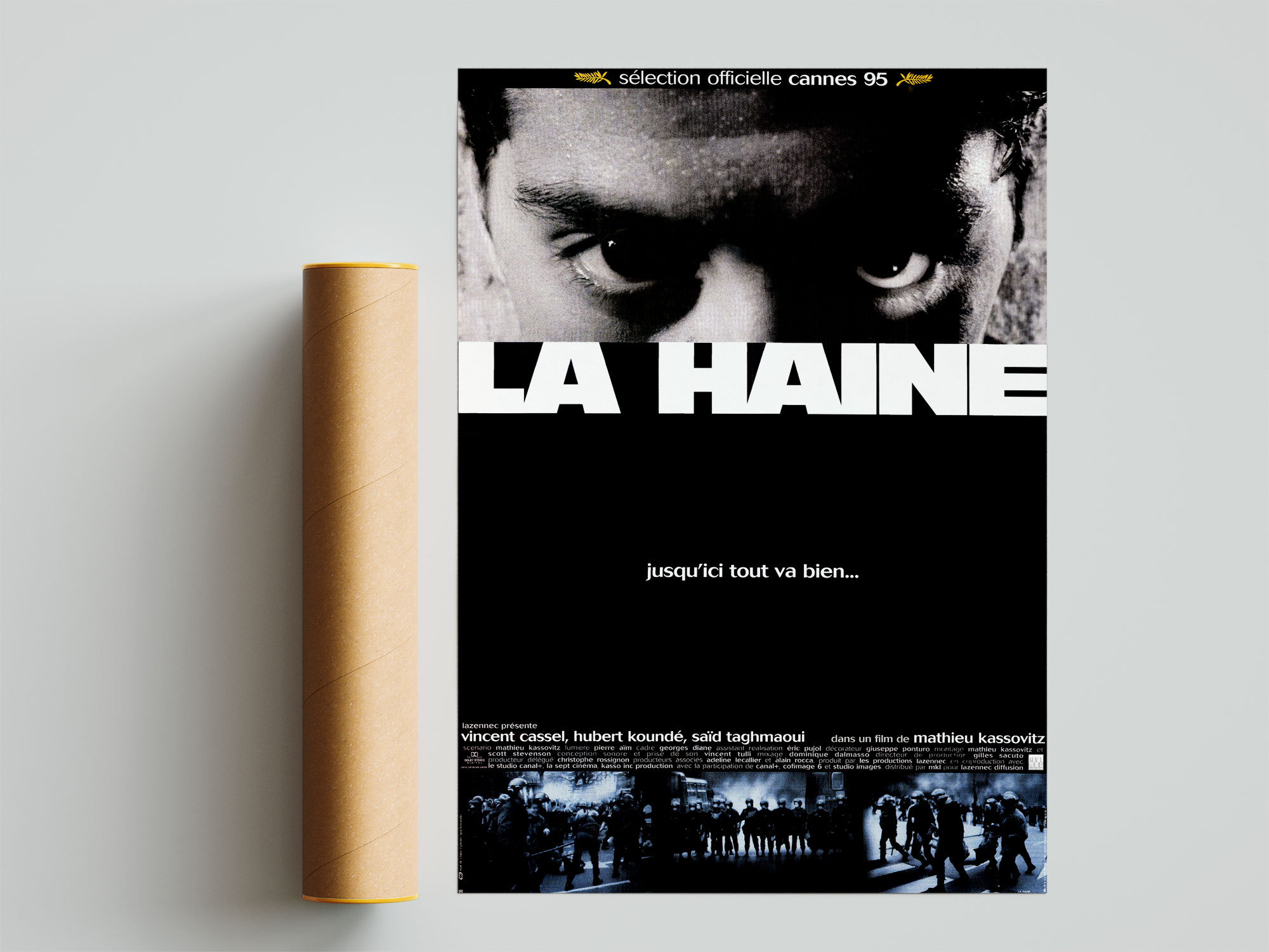 憎しみの映画ポスター、憎しみ、憎しみのプリント、ヴァンサン