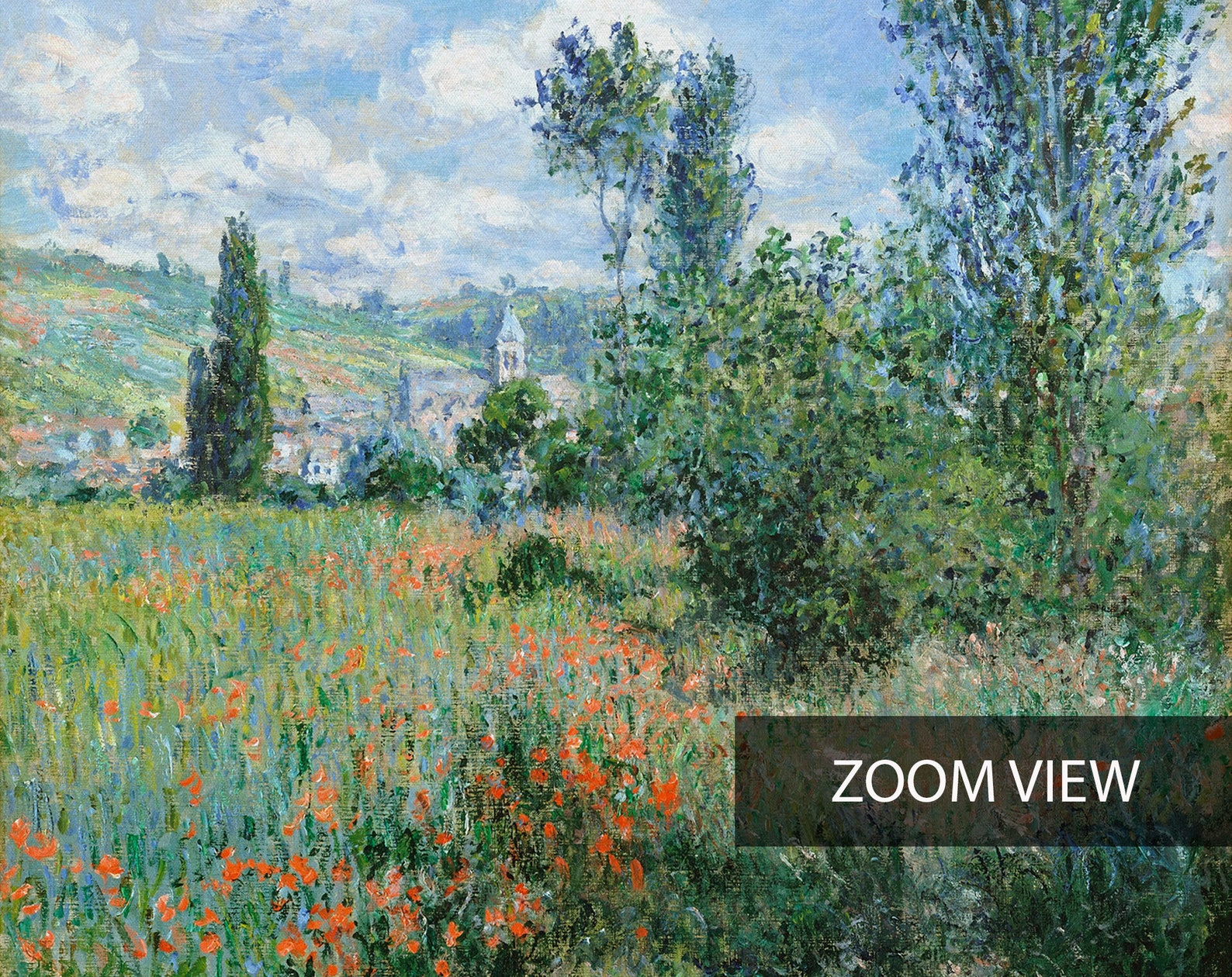 Print View of Vétheuil Exhibition Poster Impressionist Etsy