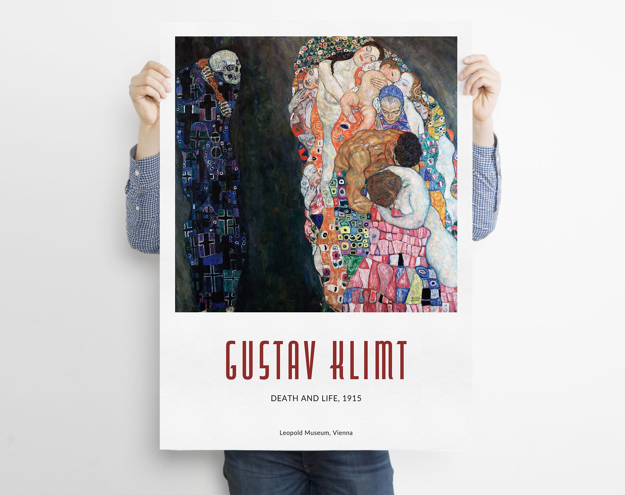 Gustav Klimt Poster Klimt Art Print Death and Life - Etsy UK