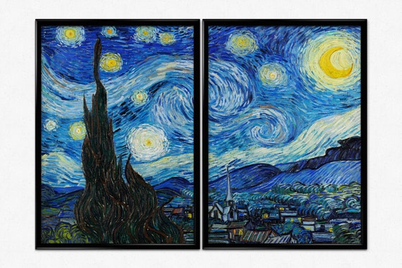 Van Gogh Art Prints, Set of 2 Posters, Vincent Van Gogh, the