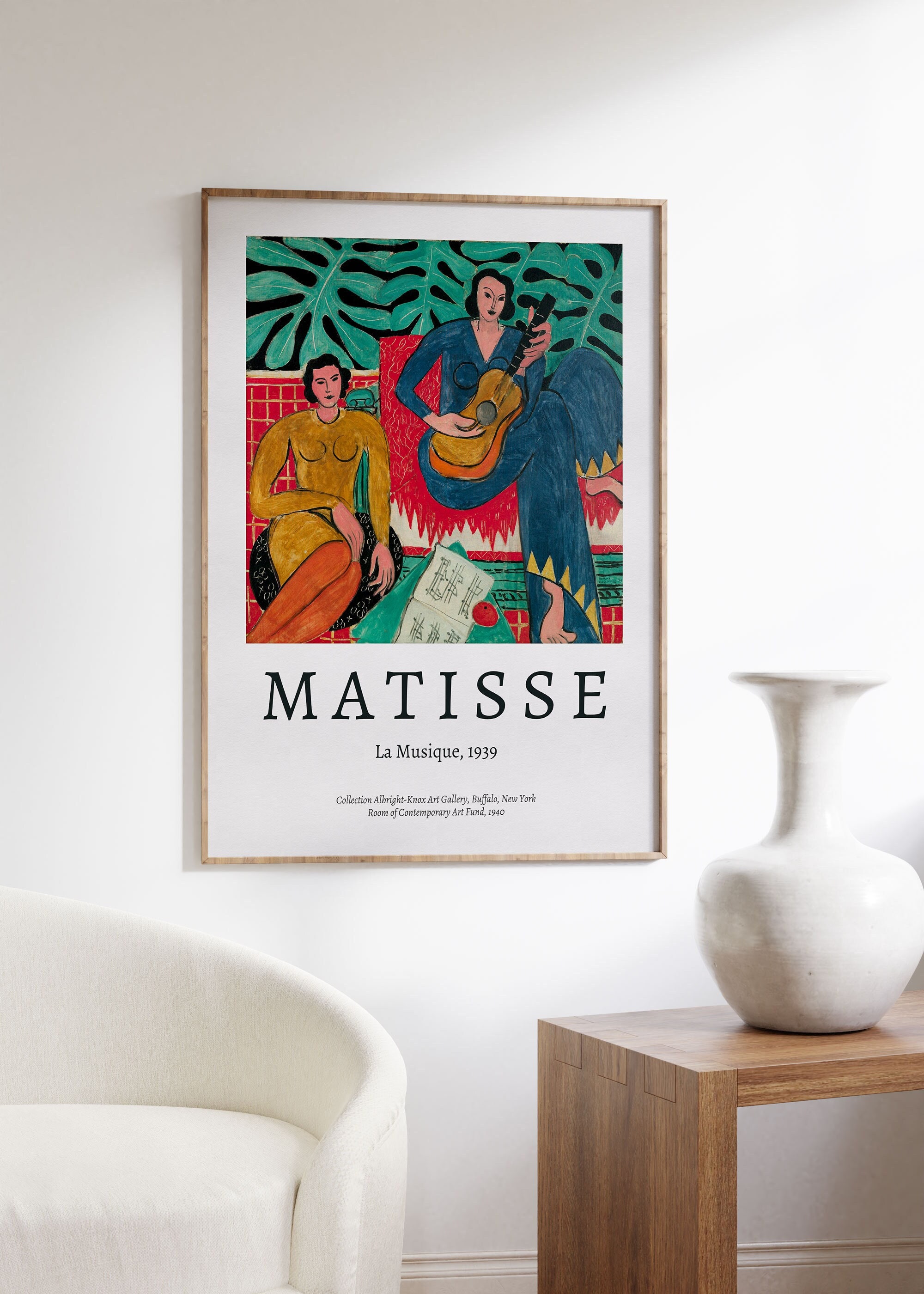 Henri Matisse Print Exhibition Poster La Musique image
