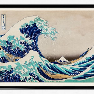 The Great Wave off Kanagawa, Hokusai, Vintage Japanese Art Poster, Japanese Print, Ocean and Sea, Hokusai Illustration, Home Decor, Wall Art