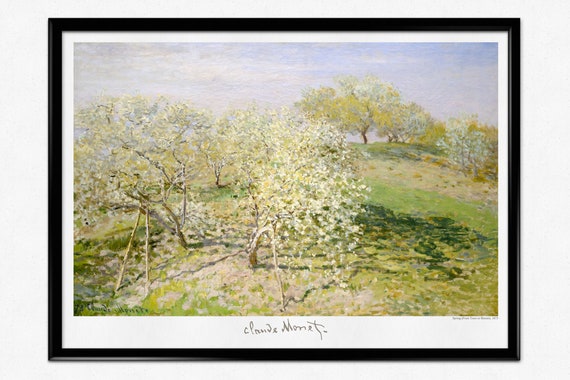 Monet Exhibition Poster Claude Monet Spring Fruit Trees in | Etsy