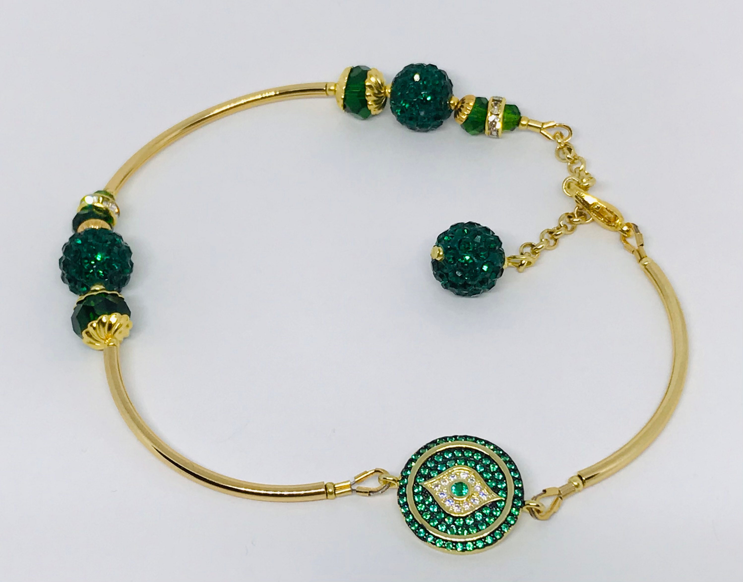 Emerald ankle bracelet Clearance