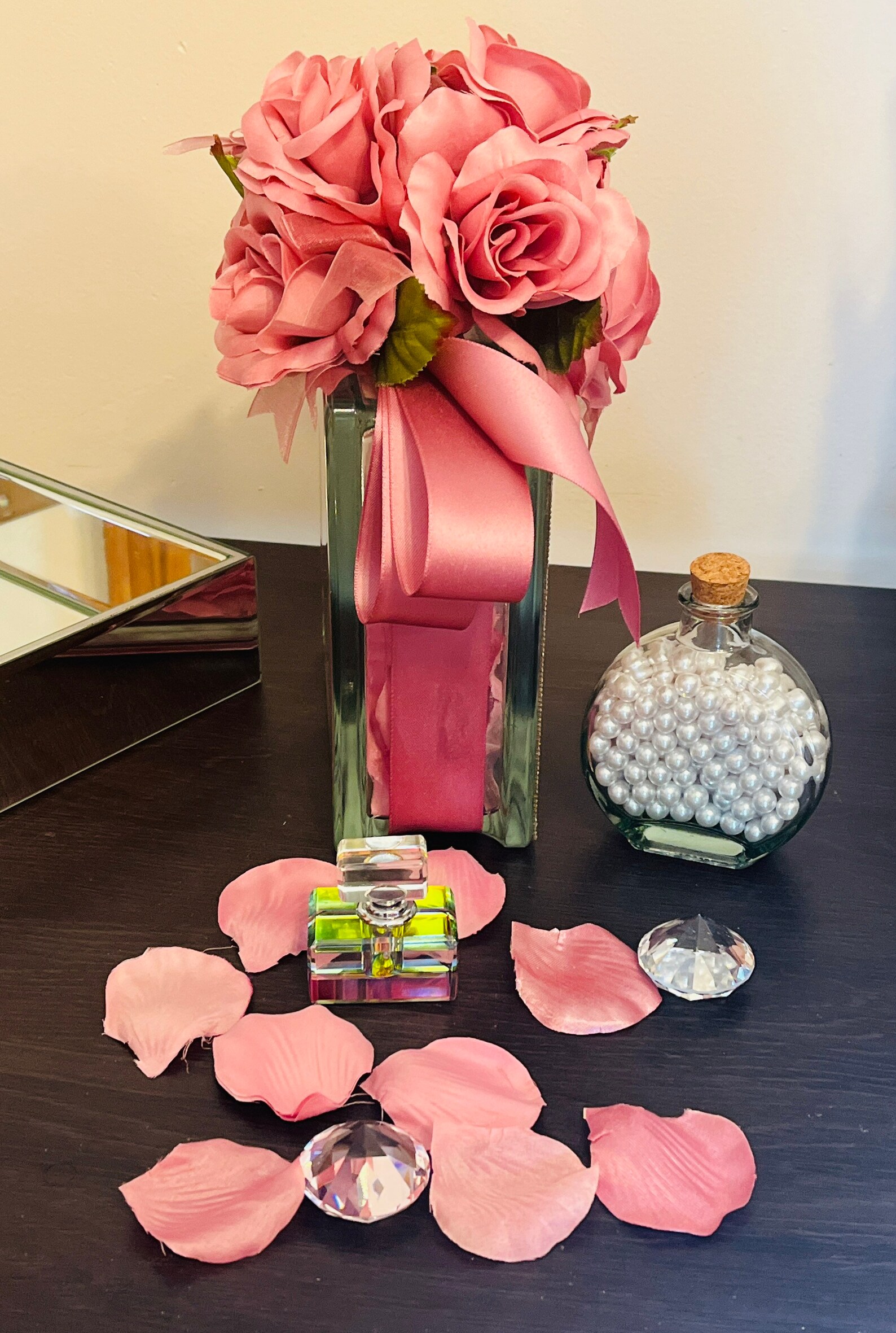 Diamond Rose Bouquet Glam Box I Love You Glam Box Glam Etsy