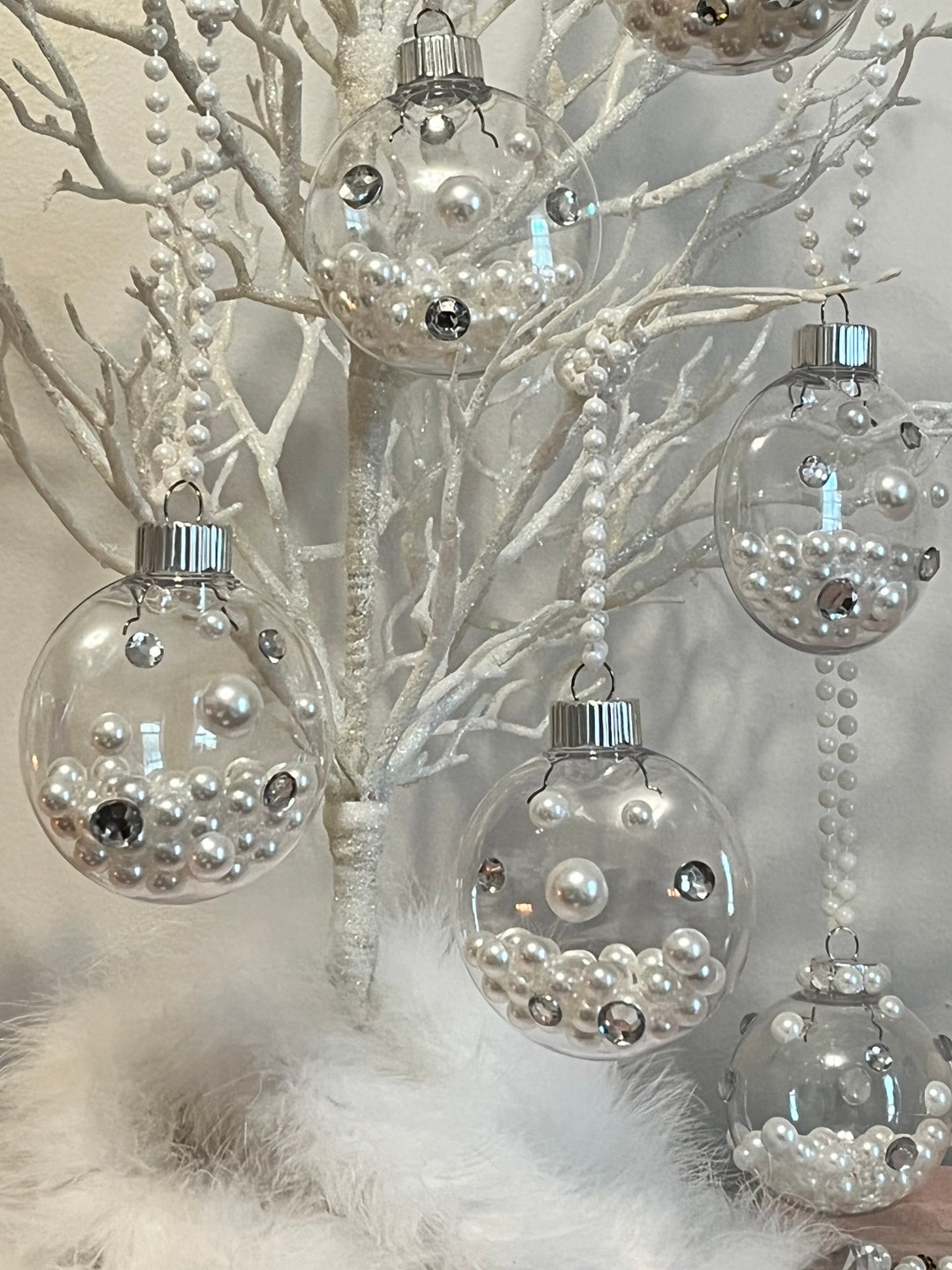 Diamonds & Pearls Ornament Pearl Crystal Ornaments Holiday 