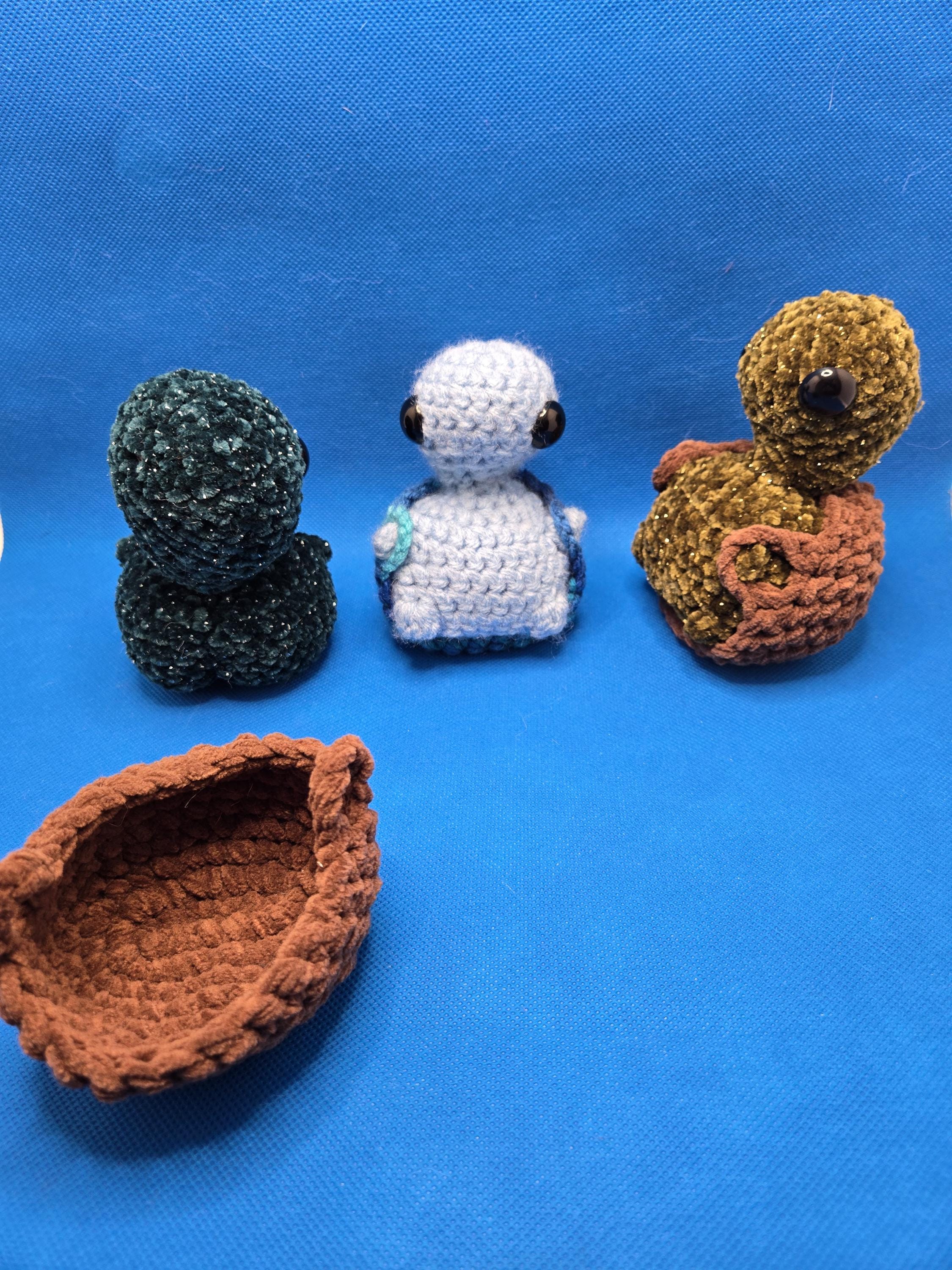 Crochet Turtle Removeable Shell Crochet Turtle Plush | Funny Amigurumi With Removable Shell - Etsy
