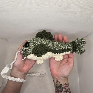 Crochet Bass Fish, Amigurumi Bass, Fishermans Gift - Etsy