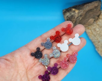 Mouse Stud Resin Earrings