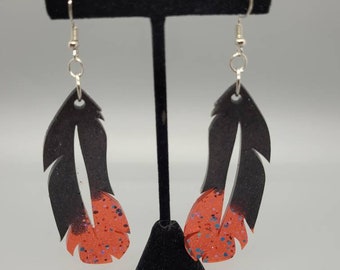 Feather Resin Earrings