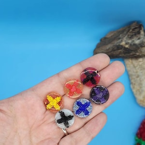 Heart Zia New Mexico Resin Stud earrings