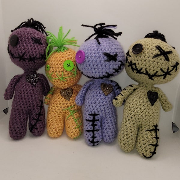 Crochet Yarn Creepy Voodoo dolls (not real voodoo)