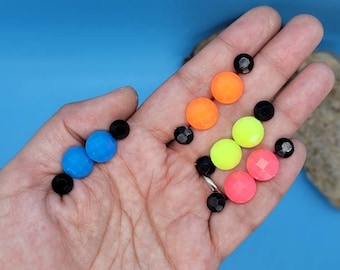 Neon Rhinestone stud earrings