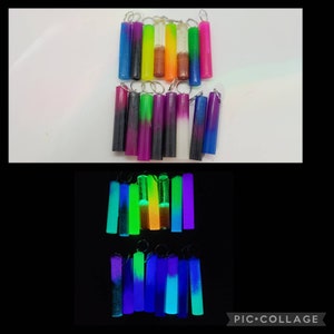 Glow in the Dark Crystal Resin Pendants