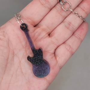 Les Paul Guitar Resin Pendants Necklace