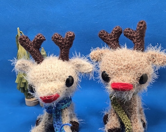 Crochet Amigurumi Reindeer plush