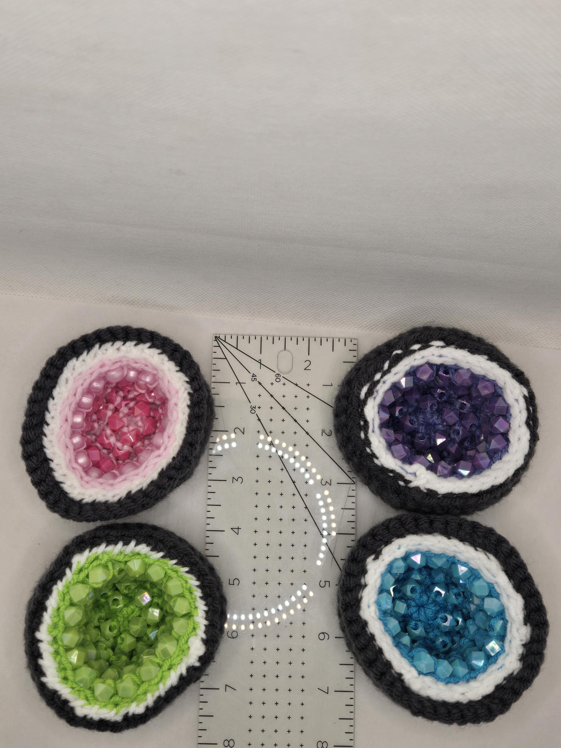 Crochet Geode Plush – Handmade Crystal-inspired Decor - Etsy