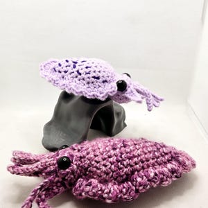 Crochet Cuttlefish, Amigurumi Cuttlefish, ocean animals