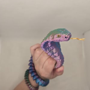 3d Printed Cobra, Snake fidgets, articulated cobra