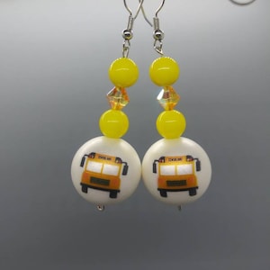 Back to School Bus Earrings