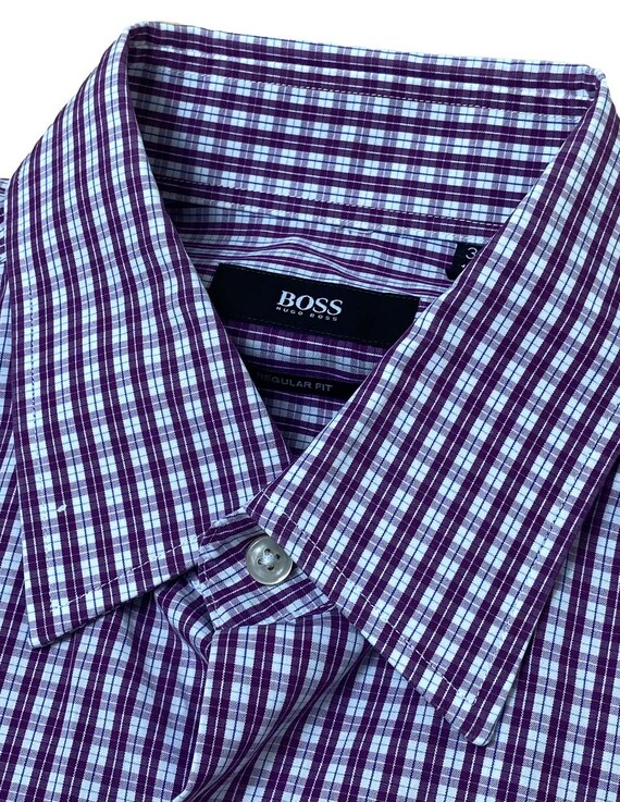 Hugo Boss Checked Shirt Size 39 - Etsy