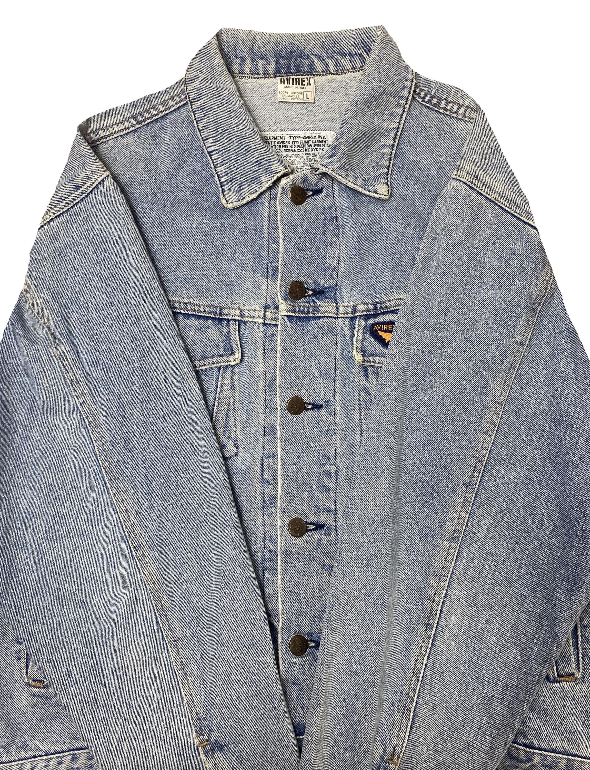 Avirex Vintage Denim Jacket - Etsy
