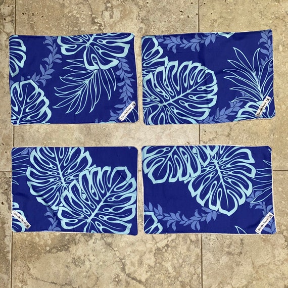 Hawaiian print minky burp cloths | Etsy